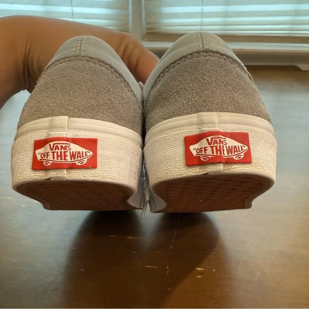 Vans Old Skool Drizzle Gray Light Blue Gray Flat Low Top Sneakers Womens 7.5 M6
